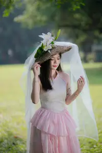 Ethereal Beauty Amidst Green Nature | Stunning Outdoor Portrait - image 0