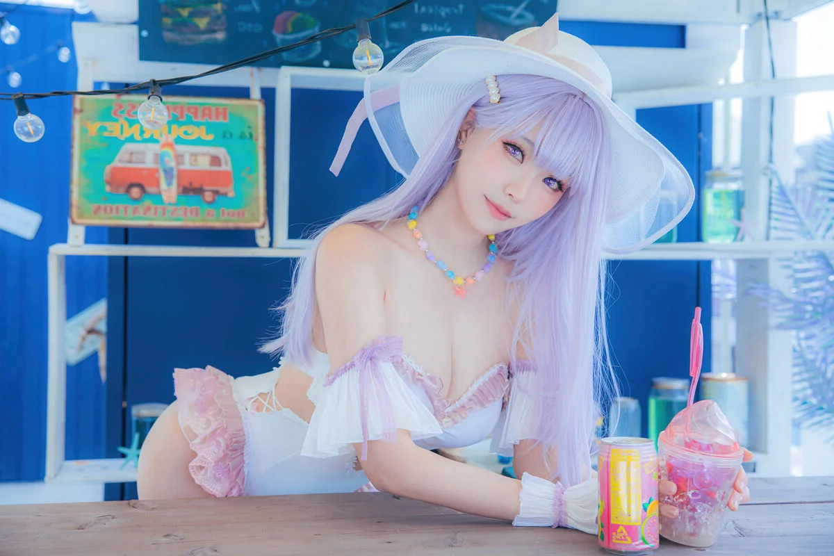 Ethereal Charm: Ely_eee Captivates in the Stunning Plymouth Swimsuit Collection