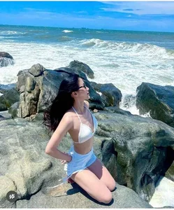 Quang Tri Volleyball Star stuns in Elegant White Bikini Gallery - image 6