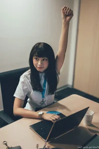 Sophisticated Office Lady Fashion: Ruoying in Elegant White Blouse, Black Pencil Skirt, and Sheer Stockings for a Professional Corporate Look - image 33