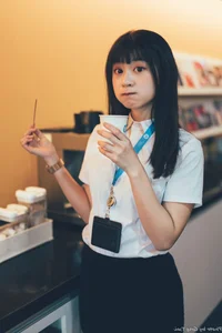 Sophisticated Office Lady Fashion: Ruoying in Elegant White Blouse, Black Pencil Skirt, and Sheer Stockings for a Professional Corporate Look - image 8