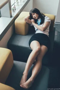 Sophisticated Office Lady Fashion: Ruoying in Elegant White Blouse, Black Pencil Skirt, and Sheer Stockings for a Professional Corporate Look - image 16