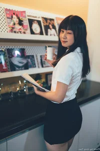 Sophisticated Office Lady Fashion: Ruoying in Elegant White Blouse, Black Pencil Skirt, and Sheer Stockings for a Professional Corporate Look - image 37