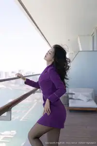 Tang An Qi's Elegant Purple Attire: Professional Grace from XiuRen No.10451 - image 15