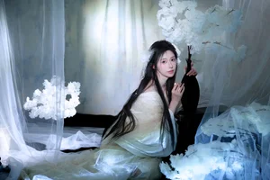 Ethereal Moonlight Muse: Discover the Poetic Beauty of Fen Mian Gu Niang - image 0