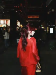 Hot girl Bao Han Helia's Dazzling China Trip: Captivating Photos Amidst Ancient Night Scenery - image 6