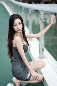 Sophisticated Urban Grace: Yin Zi Er’s Dark Gray Silhouette - image 0