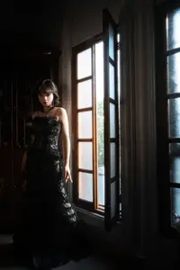 Yi Ming: Classic Elegance in Black Lace Dress - YiTuYu Art Language Vol.8835 - image 26