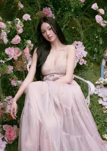 VGU No.145: Captivating Beauty in Ethereal Fashion Amidst a Dreamy Rose Garden - image 2