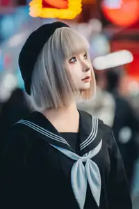 Coser Chunmomo's Enchanting Autumn Quest: Part04 Captures Street Style Beauty - image 8