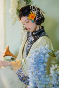 YiTuYu Art Language Vol.5930: Exquisite Artistic Portraits Featuring the Graceful Yu Han - image 0