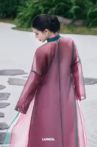 Graceful East Asian Beauty: Traditional Charm in a Lush Green Garden - image 19