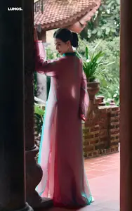 Graceful East Asian Beauty: Traditional Charm in a Lush Green Garden - image 12