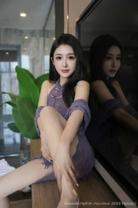 Elegant Lavender Moments with Xiao A Jiao Gill in XiuRen No.10801 Collection - image 7