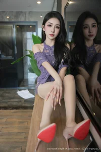 Elegant Lavender Moments with Xiao A Jiao Gill in XiuRen No.10801 Collection - image 18