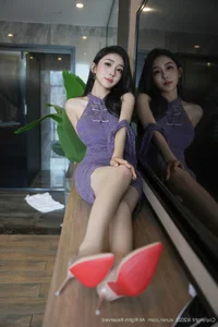 Elegant Lavender Moments with Xiao A Jiao Gill in XiuRen No.10801 Collection - image 31