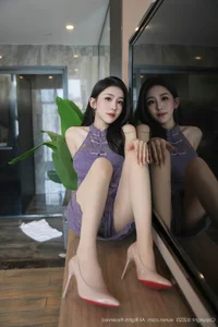 Elegant Lavender Moments with Xiao A Jiao Gill in XiuRen No.10801 Collection - image 36