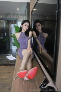Elegant Lavender Moments with Xiao A Jiao Gill in XiuRen No.10801 Collection - image 9