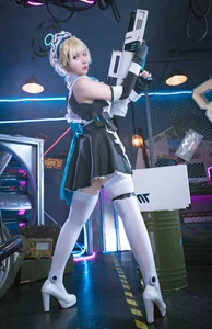 Sharp Elegance: Xiao He Tian Jiu as Maid Toki from Blue Archive - image 5