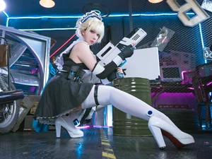 Sharp Elegance: Xiao He Tian Jiu as Maid Toki from Blue Archive - image 8