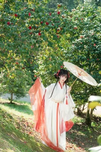 Hanfu Elegance Amidst Camellias YiTuYu Vol.8881 Jiao Yi Zhi Sui Sui - image 23