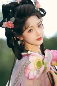 Coser Wen Mei Bu Jiang Dao Li - Mid-Autumn Festival: Ethereal Hanfu Beauty Amidst Serene Landscapes - image 14