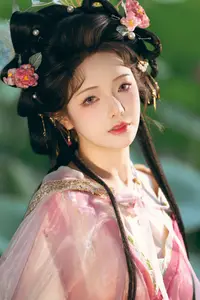 Coser Wen Mei Bu Jiang Dao Li - Mid-Autumn Festival: Ethereal Hanfu Beauty Amidst Serene Landscapes - image 16
