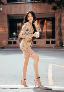 Runner-up Minh Kiên Shines on VTV: A Look at Her Radiant Style and Growing Career - image 4