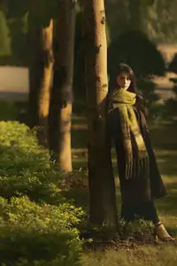 Discover the Serene Natural Beauty of an Asian Girl in a Warm Golden Hour Portrait 1047274 - image 3