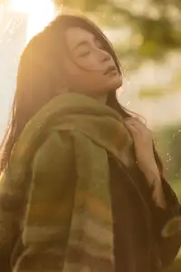 Discover the Serene Natural Beauty of an Asian Girl in a Warm Golden Hour Portrait 1047274 - image 10