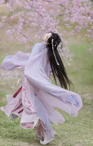 Ethereal Beauty: Qi Luo Sheng De Xiao Su Su Amidst Cherry Blossoms - YiTuYu Vol.8793 - image 11