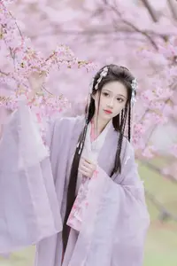 Ethereal Beauty: Qi Luo Sheng De Xiao Su Su Amidst Cherry Blossoms - YiTuYu Vol.8793 - image 6