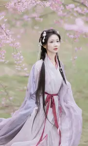 Ethereal Beauty: Qi Luo Sheng De Xiao Su Su Amidst Cherry Blossoms - YiTuYu Vol.8793 - image 14