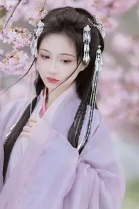 Ethereal Beauty: Qi Luo Sheng De Xiao Su Su Amidst Cherry Blossoms - YiTuYu Vol.8793 - image 4