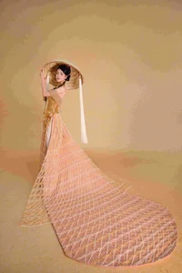 Cultural Masterpiece: Miss Ly Kim Thao Honors Vietnamese Heritage in Massive 200m Fabric Ao Dai - image 1