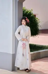 Graceful Vietnamese Ao Dai Beauty in Ancient Architecture - image 7