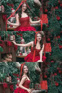 Sweet Smile of the Red Ribbon Girl - A Charming Christmas Gift - image 2