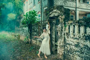 Immerse in Artistic Beauty: Xiao Ran's Graceful Dance Amidst Ancient Nature - YiTuYu Vol.8777 - image 34