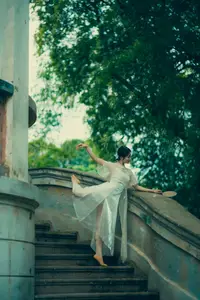 Immerse in Artistic Beauty: Xiao Ran's Graceful Dance Amidst Ancient Nature - YiTuYu Vol.8777 - image 28