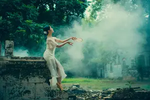 Immerse in Artistic Beauty: Xiao Ran's Graceful Dance Amidst Ancient Nature - YiTuYu Vol.8777 - image 30