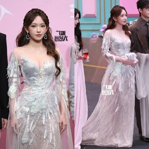 iQiyi Scream Night 2024 Red Carpet Highlights: Unique Fashion and Brilliant Chinese Celebrity Appearances - image 46