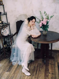 Elegant Lace Cheongsam Fashion: Art Language Vol.9356 featuring Model Meng – Timeless Retro Style Portrait Photography - image 9