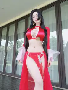 Coser Baiyin81 Transforms into Alluring Boa Hancock | Fantia 2024年12月 Part01 - image 10