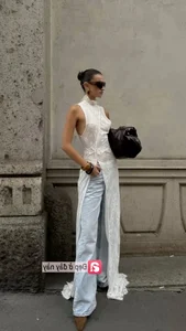 Summer Fashion Trend: How to Style Dresses Over Pants Effortlessly - image 11