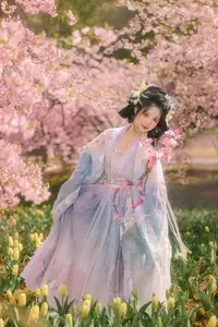 YiTuYu Vol.8666 Xian Lu: Ethereal Hanfu Beauty Amidst Cherry Blossoms - image 3