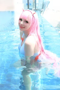 Dreamy Sky Vibes with Coser Peach Milky as Zero Two - image 1