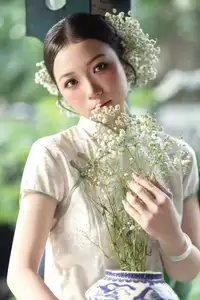Timeless Grace: Vietnamese Woman in Modernized Ao Dai by a Serene Lotus Pond - image 15