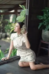 Timeless Grace: Vietnamese Woman in Modernized Ao Dai by a Serene Lotus Pond - image 16