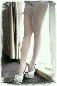 Sizubendang 044: Model Chuchu Defines Elegance in White Silk Stockings and Leg Goddess Series - image 27