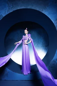 Ethereal Moon-Inspired Ao Dai: A Stunning Fusion of Vietnamese Tradition and Celestial Elegance - image 0